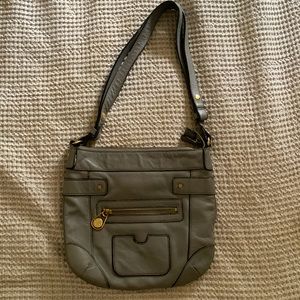 Isaac Mizrahi grey shoulder bag, vintage (late 90’s)